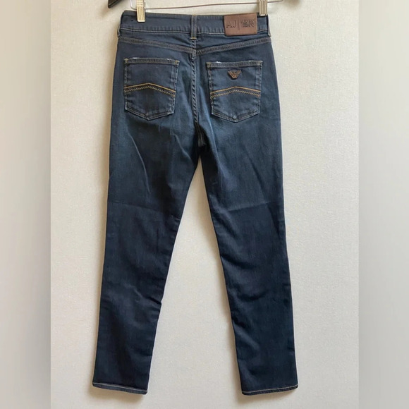 Armani high rise skinny denim jeans Sz 27 - Picture 3 of 13